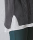 【2点セット】ニットベスト+起毛シャツ